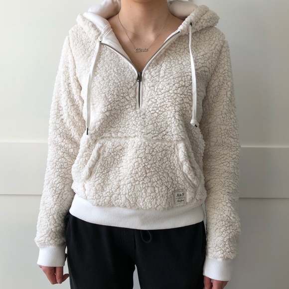 Abercrombie & Fitch Tops - ABERCROMBIE & FITCH FUR HOODIE